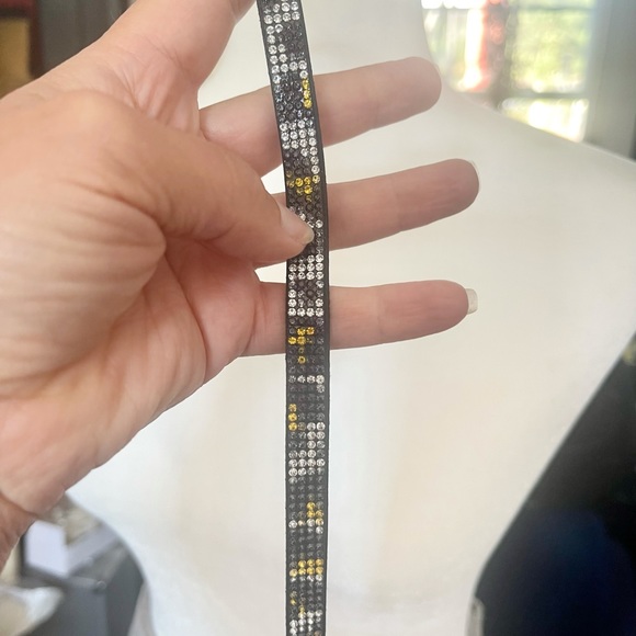 Leopard Print Rhinestone Choker - Picture 5 of 10